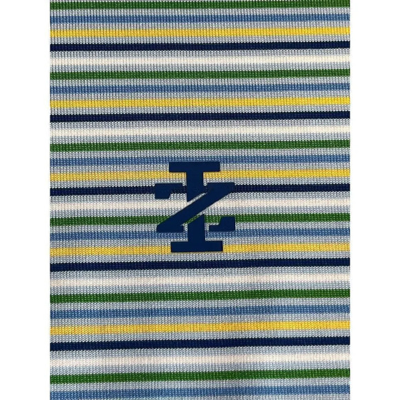 IZOD GOLF With Stretch Mens Size XL Blue/Green Short Sleeves Top Style: 481224 - Picture 6 of 13